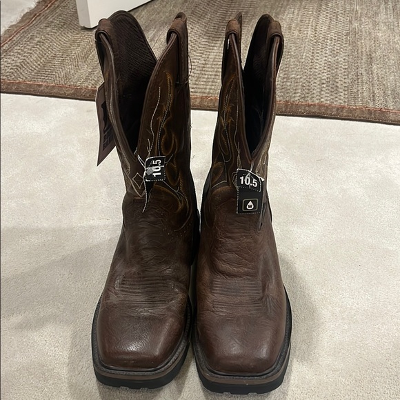Demi-chaps En Cuir Justin - Taille Haute/large - NEUFS Avec étiquettes (NWT) - Modèle HC602W